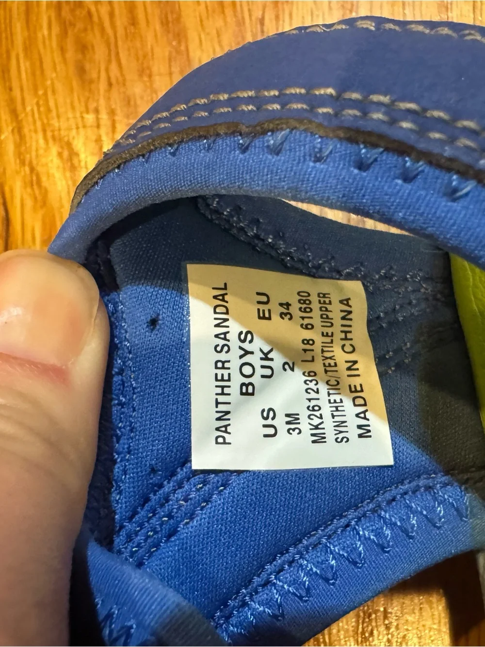 Merrell Kids Navy Blue and Lime Green Hook-and-Loop Sandals